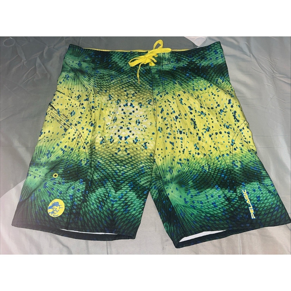 Pelagic Men's Swim Boardshorts Sharkskin Technology Size 32